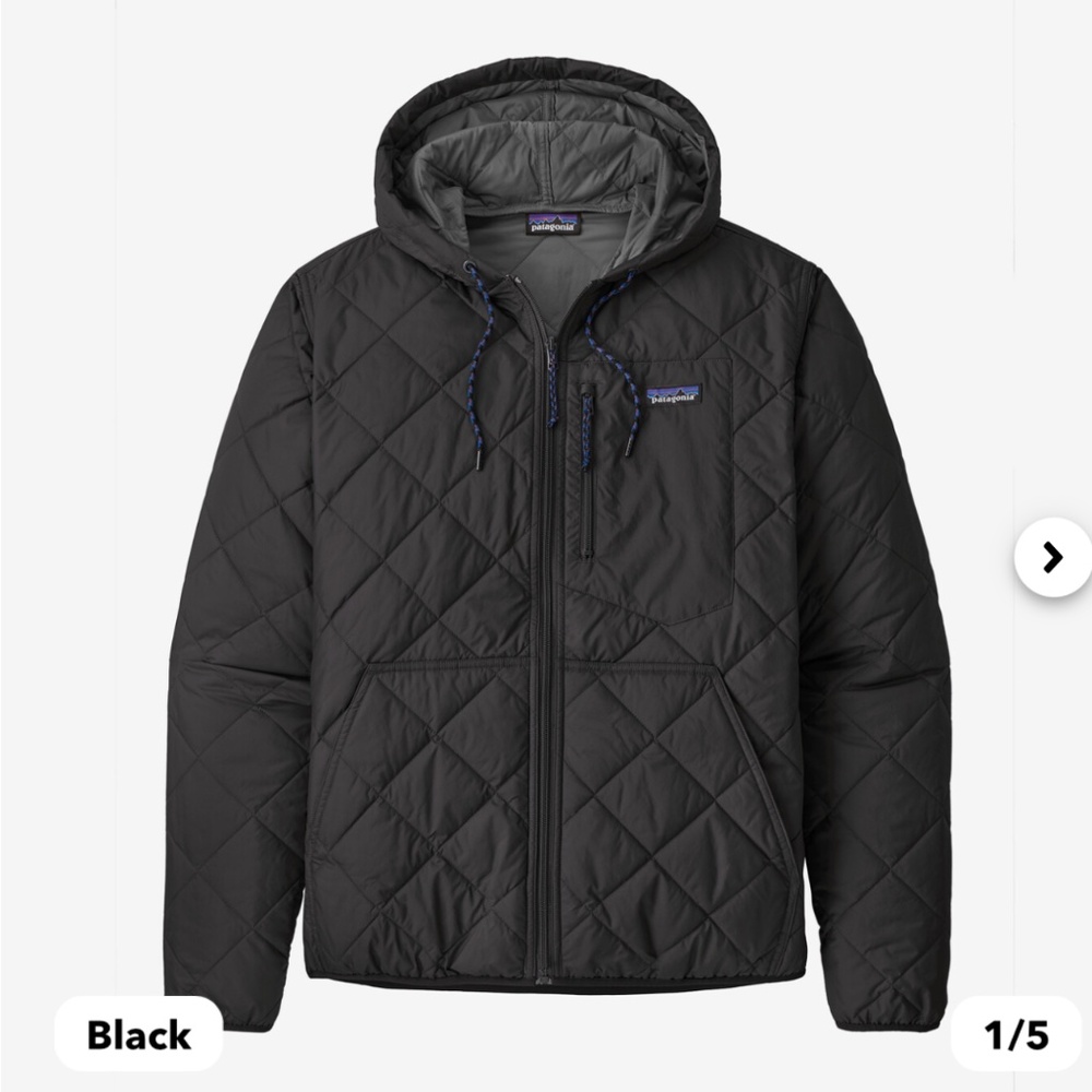 Patagonia Men’s Quilted Bomber Jacket - Black
